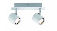 Paulmann Spotlight Plain LED 2x3,4W Weiß/Chrom 230V...