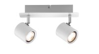 Paulmann Spotlight Plain LED 2x3,4W Weiß/Chrom 230V Metall