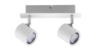 Paulmann Spotlight Plain LED 2x3,4W Weiß/Chrom 230V Metall