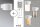 Paulmann Special Aufbauleuchte Set AmbientLED IP44 Wand LED 1x2,4W 230V 100mm Weiß matt/Alu Zink