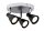 Paulmann Deckenleuchte Spotlight 2Simple LED 3x3,5W GU10 230V Schwarz Chrom