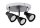 Paulmann Deckenleuchte Spotlight 2Simple LED 3x3,5W GU10 230V Schwarz Chrom