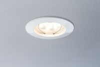 Paulmann Premium Einbauleuchten Set Coin klar rund starr LED 3x6,8W 2700K 230V 51mm Weiß matt/Alu Zink