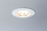 Paulmann Premium Einbauleuchten Set Coin klar rund starr LED 3x6,8W 2700K 230V 51mm Weiß matt/Alu Zink