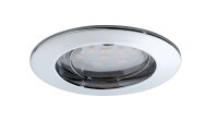 Paulmann Premium Einbauleuchten Set Coin klar rund starr LED 3x6,8W 2700K 230V 51mm Chrom/Alu Zink