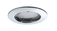 Paulmann Premium Einbauleuchten Set Coin klar rund starr LED 3x6,8W 2700K 230V 51mm Chrom/Alu Zink