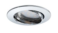 Paulmann Premium Einbauleuchten Set Coin klar rund schwenkbar LED 3x6,8W 2700K 230V 51mm Chrom/Alu Zink
