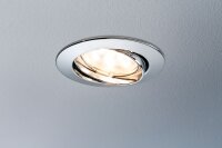 Paulmann Premium Einbauleuchten Set Coin klar rund schwenkbar LED 3x6,8W 2700K 230V 51mm Chrom/Alu Zink