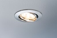 Paulmann Premium Einbauleuchten Set Coin klar rund schwenkbar LED 3x6,8W 2700K 230V 51mm Chrom/Alu Zink