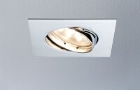 Paulmann Premium Einbauleuchten Set Coin klar eckig schwenkbar LED 3x6,8W 2700K 230V 51mm Chrom