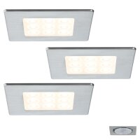 Paulmann Möbel Einbauleuchten Set LED eckig PIR...