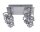 Paulmann Deckenleuchte Spotlight Rondell Techno II 4x40W GU10 Eisen gebürstet 230V Metall