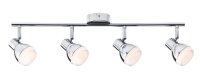 4x 4,6W  LED  Paulmann Deckenlampe Deckenleuchte Silber...