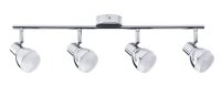 4x 4,6W  LED  Paulmann Deckenlampe Deckenleuchte Silber entspricht 4x 30W Licht