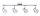 4x 4,6W  LED  Paulmann Deckenlampe Deckenleuchte Silber entspricht 4x 30W Licht