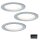 3x2,6W Paulmann Möbel Einbauleuchten LED Touch 16mm Farbtemperaturwechsel 2700K-6500K