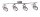 Paulmann Spotlight Gamma LED 4x3,5W GU10 230V Nickel gebürstet Metall