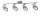 Paulmann Spotlight Gamma LED 4x3,5W GU10 230V Nickel gebürstet Metall
