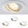 Paulmann Premium Einbauleuchten Set schwenkbar LED 3x4W 3000K 230V GU10 51mm Weiß/Alu Zink