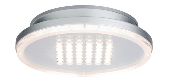 Paulmann Premium Aufbauleuchte Set Panel Shower rund LED 1x10W 2700K 230V 210mm Chrom matt/Alu