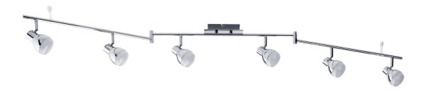 Paulmann LED Deckenlampe Deckenleuchten 6x 4,6W Silber 3000K warmweiß entspricht6x 30W