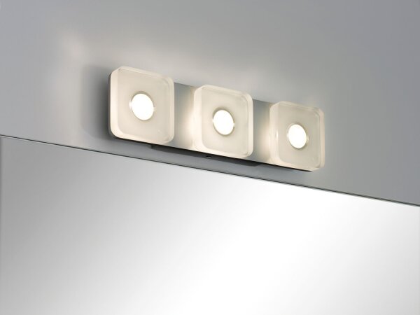 Paulmann WallCeiling eckig Tucana IP44 LED 13,5W Alu eloxiert/Klar 230V Metall/Acryl