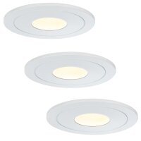 Paulmann Premium Einbauleuchten Set Daz starr LED 3x5,5W...