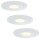 Paulmann Premium Einbauleuchten Set Daz starr LED 3x5,5W 30VA 230V/700mA 110mm Weiß m./Metall