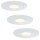Paulmann Premium Einbauleuchten Set Daz starr LED 3x5,5W 30VA 230V/700mA 110mm Weiß m./Metall