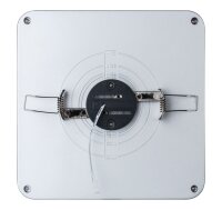 Paulmann Prem Einbauleuchten Set Panel Line IP44 eckig LED 1x11,5W 2700K 230V 210mm Weiß matt/Alu