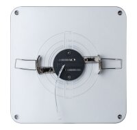 Paulmann Prem Einbauleuchten Set Panel Line IP44 eckig LED 1x11,5W 2700K 230V 210mm Weiß matt/Alu