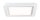 Paulmann Prem Einbauleuchten Set Panel Line IP44 eckig LED 1x11,5W 2700K 230V 210mm Weiß matt/Alu