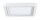 Paulmann Prem Einbauleuchten Set Panel Line IP44 eckig LED 1x11,5W 2700K 230V 210mm Weiß matt/Alu