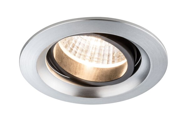 Paulmann Premium Einbauleuchten Set Daz schwenkbar LED 2x7W 18VA 230V/700mA 110mm Alu gebürstet/Alu