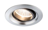 Paulmann Premium Einbauleuchten Set Daz schwenkbar LED 2x7W 18VA 230V/700mA 110mm Alu gebürstet/Alu