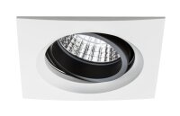 Paulmann Premium Einbauleuchten Set Daz schwenkbar eckig LED 2x7W 18VA 230V/700mA 110x110mm Weiß m./Al