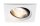 Paulmann Premium Einbauleuchten Set Daz schwenkbar eckig LED 2x7W 18VA 230V/700mA 110x110mm Weiß m./Al