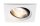 Paulmann Premium Einbauleuchten Set Daz schwenkbar eckig LED 2x7W 18VA 230V/700mA 110x110mm Weiß m./Al