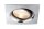 Paulmann Premium Einbauleuchten Set Daz schwenkbar eckig LED 2x7W 18VA 230V/700mA 110x110mm Alu gebürstet/Alu