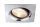 Paulmann Premium Einbauleuchten Set Daz schwenkbar eckig LED 2x7W 18VA 230V/700mA 110x110mm Alu gebürstet/Alu