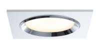 Paulmann Premium Einbauleuchten Set Dice eckig LED 3x8W 36VA 230V/700mA 150x150mm Weiß/Chrom Alu/Glas
