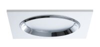 Paulmann Premium Einbauleuchten Set Dice eckig LED 3x8W 36VA 230V/700mA 150x150mm Weiß/Chrom Alu/Glas