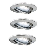 Paulmann Star Einbauleuchten Set schwenkbar mit LED Ring...