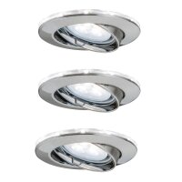 Paulmann Star Einbauleuchten Set schwenkbar mit LED Ring...