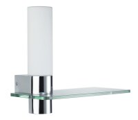 Paulmann WallCeiling Asterion IP44 Glasab. LED 4,5W 425mm Chrom/Opal 230V Metall/Glas