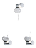 Paulmann WallCeiling Navi Spiegelleuchte IP44 LED 3x2,4W Chrom/Weiß 16,8VA 230/12V Alu/Acryl