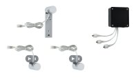 Paulmann WallCeiling Navi Spiegelleuchte IP44 LED 3x2,4W Chrom/Weiß 16,8VA 230/12V Alu/Acryl