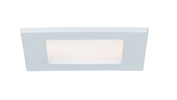 Paulmann Quality Einbauleuchten Set Panel eckig LED 1x6W 2700K 230V 115x115mm Weiß/Kunststoff