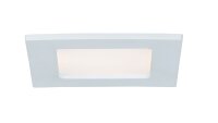 Paulmann Quality Einbauleuchten Set Panel eckig LED 1x6W 2700K 230V 115x115mm Weiß/Kunststoff