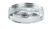 3er Set Paulmann Einbauleuchtenn Glas rund 3x 4,5W wamweiß inkl. GU10 Sockel 51mm Kristall - ergibt 3 x 40W Licht